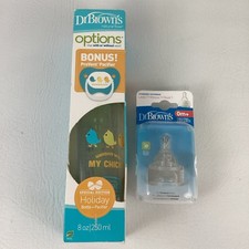 Dr Browns Natural Flow Baby Botttle Pacifier Holiday Edition Silicone Nipples