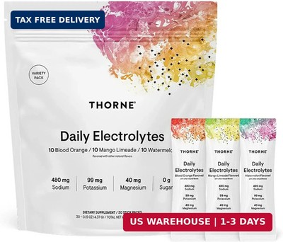 THORNE - Daily Electrolytes - Zero Sugar & Low-Calorie Electrolyte Powder Drink