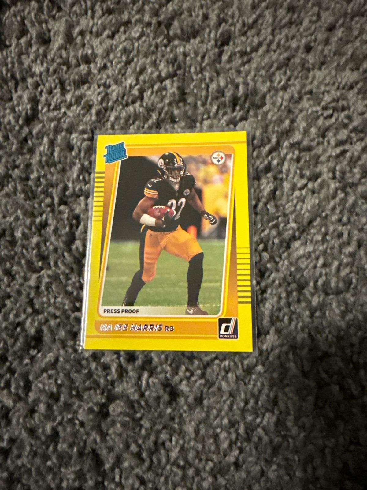 2021 Donruss Rated Rookie Press Proof Yellow #259 Najee Harris