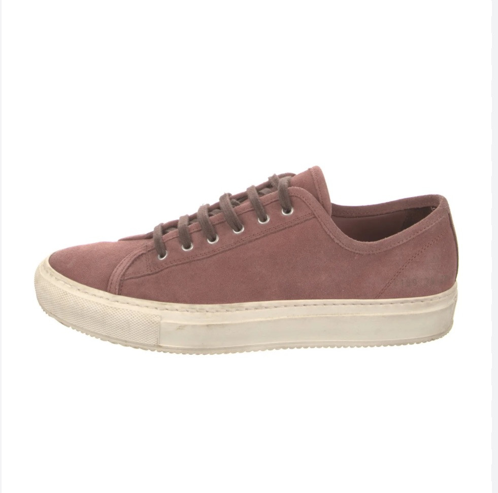 Woman By Common Projects Tournament Suede Pink Sneakers 36