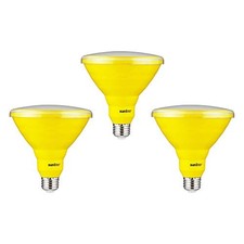 40243 LED PAR38 Colored Recessed Bug Bulb, 15 watt 3 Count (Pack of 1) Yellow