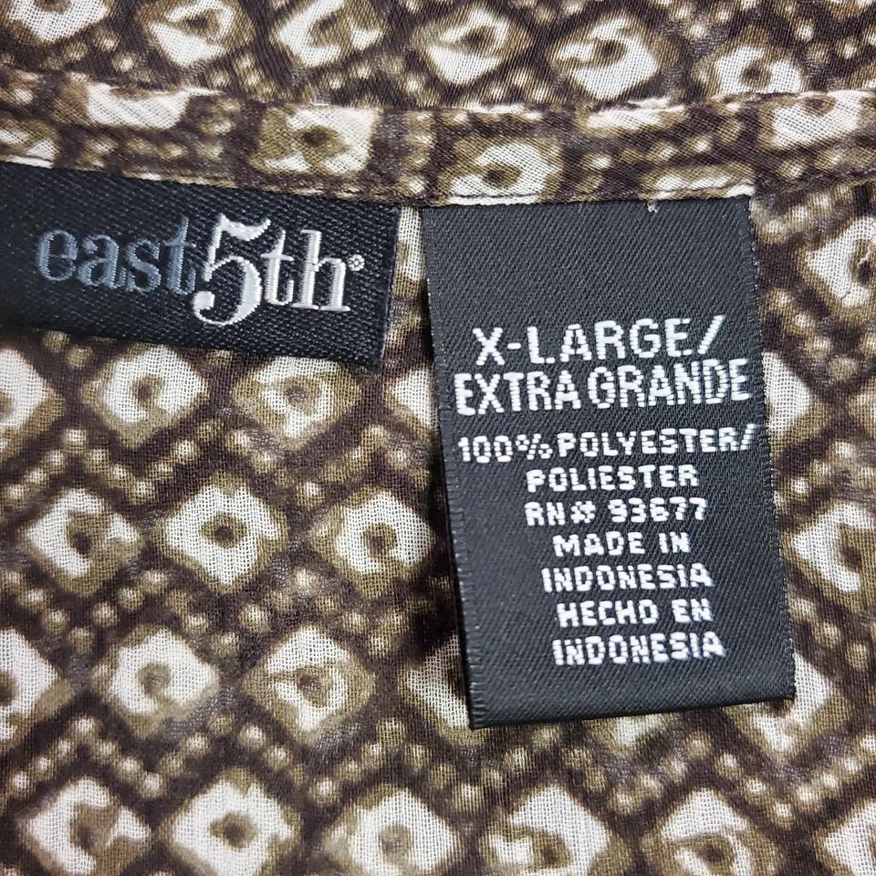 Top Babydoll Vintage East 5th Mujer Y2K Forest Fairy Grunge Talla XL Marrón Transparente Foto 4 de 4