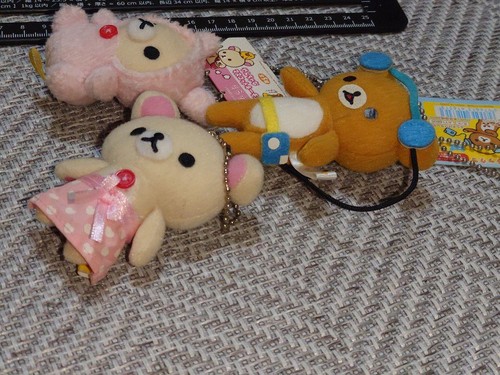 Rilakkuma Korilakkuma Naughty Mascot Plush Keychain Figure Collectible Toy - Picture 2 of 6