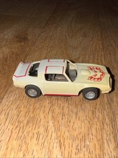 TYCO FIREBIRD WHITE / RED slot car Ho Runs