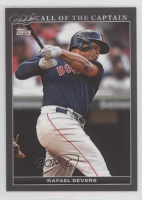 2022 Topps Derek Jeter Call of the Captain Black 54/125 Rafael Devers #15 0to6
