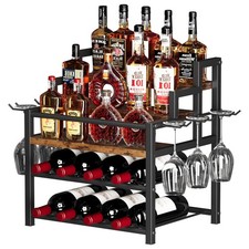 5-Tier Liquor Bottle Display Shelf, Holds up ...