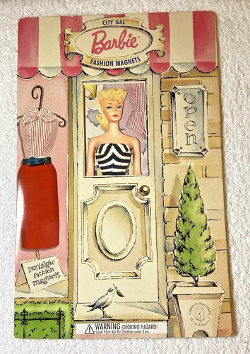 Barbie Vintage 1997 "City Gal" Fashion Magnets Set/Mattel
