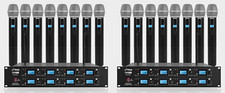 Pyle PDWM8140 Wireless Handheld Microphone System, 16 Mics Dual Receiver 1/4"