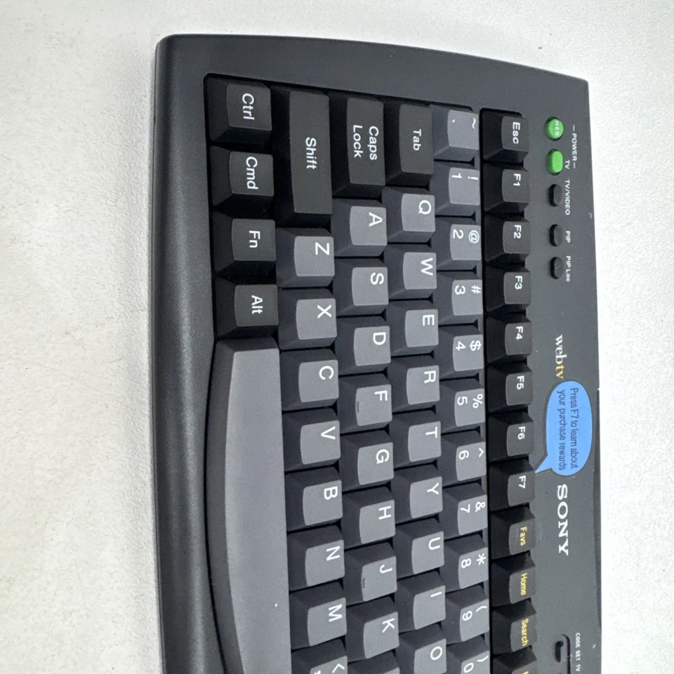 Sony WebTv Wireless Keyboard KI-W200 Model: SWK-8640 1997 Tested works - Image 4 of 4