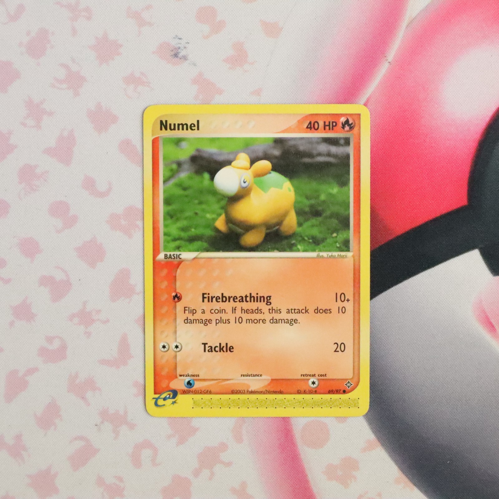 Numel 69/97 2003 EX Dragon Common Pokemon Trading Card LP - Yuka Morii