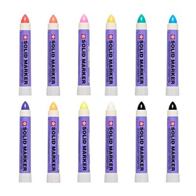 SAKURA Solid Paint Markers - 12 Permanent Paint Pens - Assorted, 2 Black. Great 
