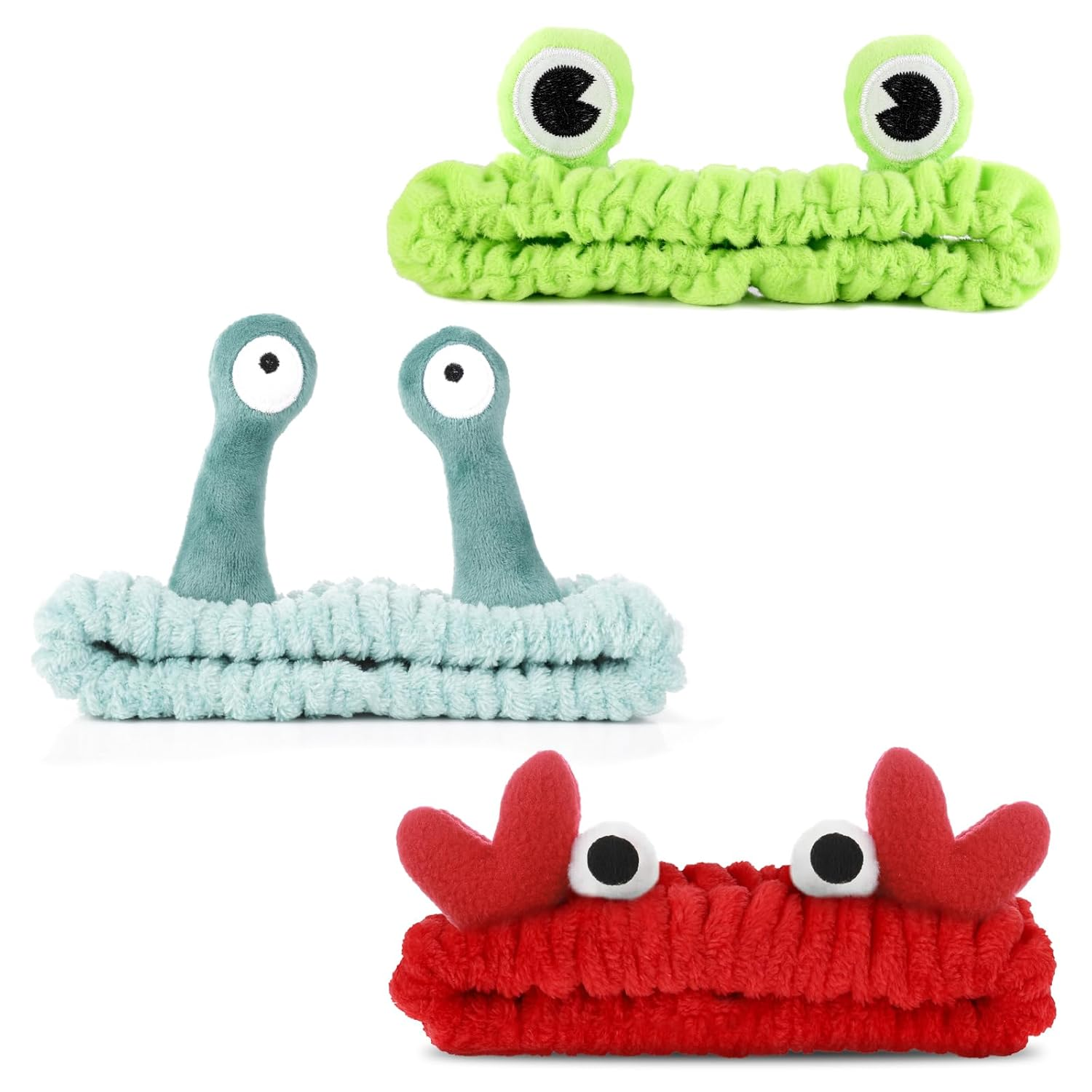 3 Pieces Face Wash Hairband Spa Headband Facial Makeup Hair Band Skincare Head W