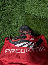 adidas Predator Elite Foldover Tongue FG SIZE 10 Red Black RRP &pound;240
