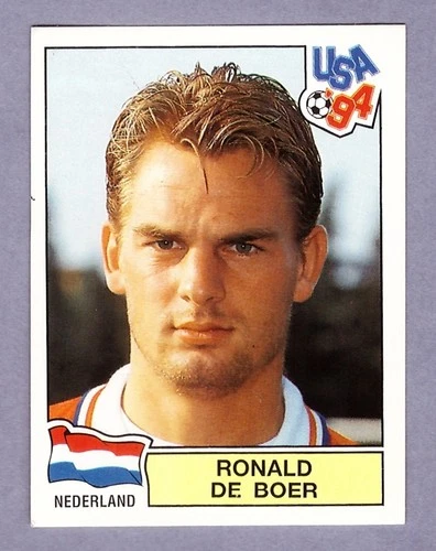 RONALD DE BOER Figurine Panini WC USA 94 Nuova. Sticker NEW! #432