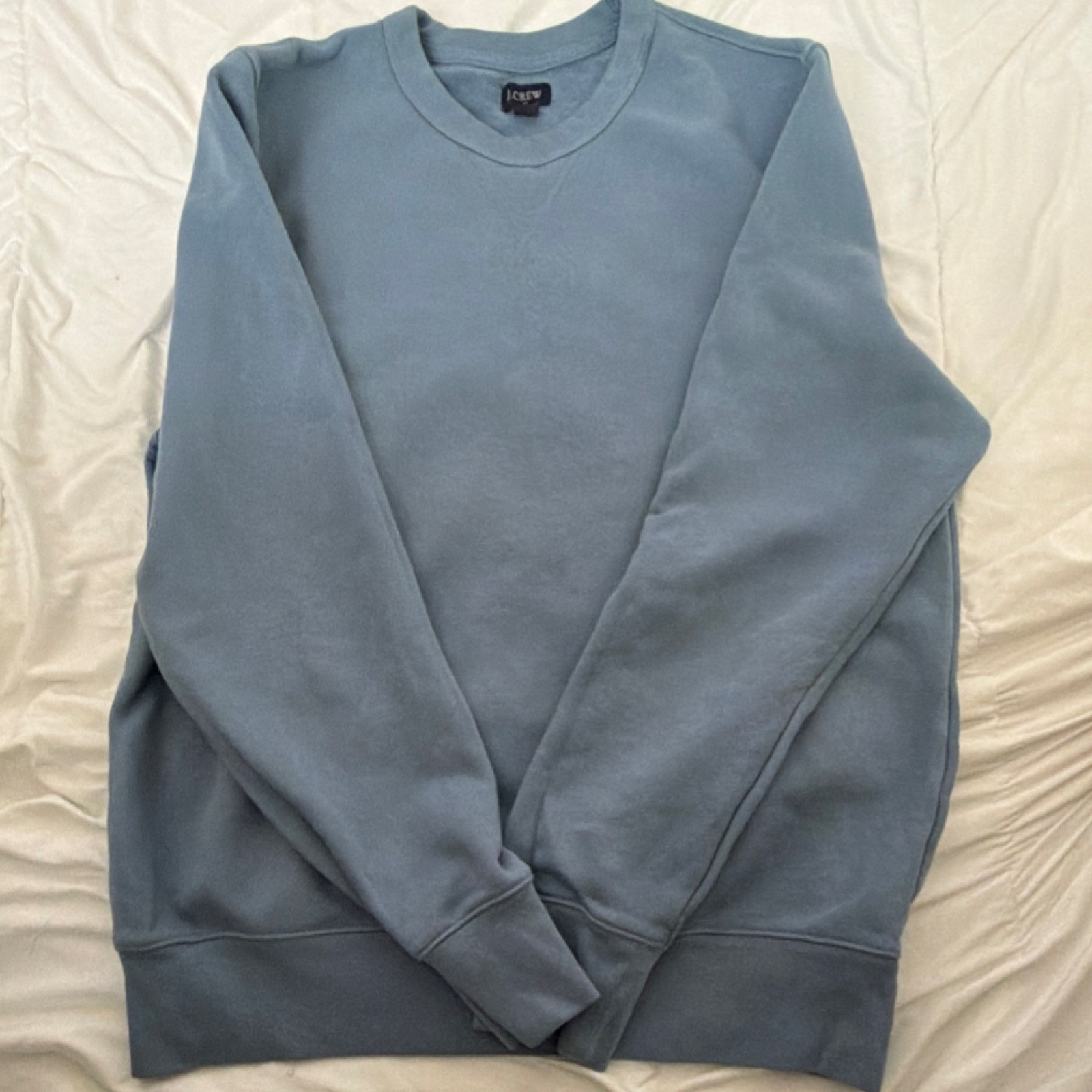 J.CREW Men's Blue Pullover Sweatshirt Crew Neck Long Sleeve Size M