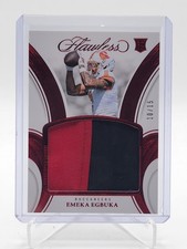 EMEKA EGBUKA 2025 FLAWLESS ROOKIE PATCH RUBY /15 #RP-EEA BUCCANEERS Q6198