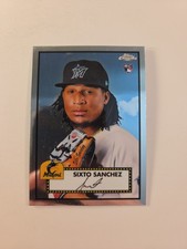 2021 Topps Chrome Platinum Anniversary Card #17 Sixto Sanchez RC Marlins Rookie. rookie card picture