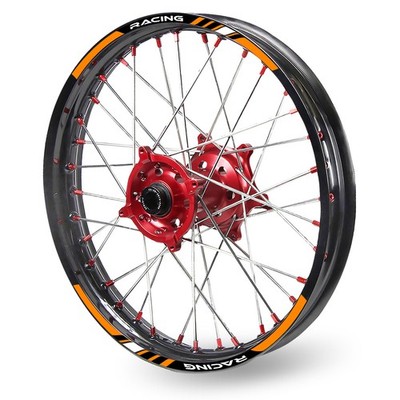 Orange Dirtproof 21''F&18''R Rim Wheel Sticker P01B For Honda XR 400R 1996-2004