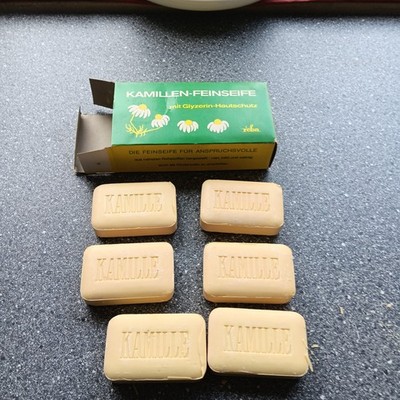 Feinseife Kamille DDR Seife 6x Gross Packung Glyzerin Hautschutz Neu