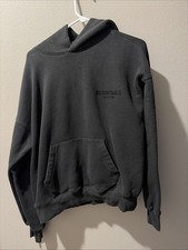 Fear of God Essentials Hoodie Stretch Limo Black Size Small AUTHENTIC