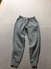 Fila Jogger Sweatpants Boys S Small Gray Elastic Waist Pockets Drawstring Logo