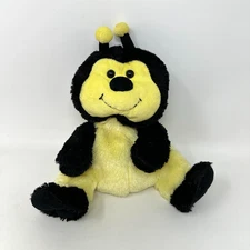 Kellytoy Bumblebee Hand Puppet Plush Stuffed Animal Black Yellow Full Body 8"