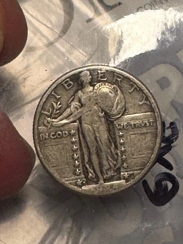 US Standing Liberty Quarter 1924-D vf/xf