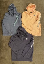 Carhartt Hoodie Womens Relaxed Fit Large 12-14 Lot of 3 Logo Purple Orange