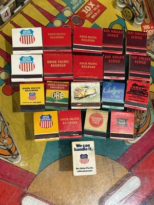 old RAILROAD Matchbooks lot of 20