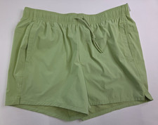 VSRT Mens Solid Green 5" Inseam Relaxed Fit Everyday Shorts Size M Mesh Lined