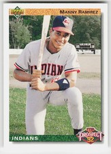 1992 Upper Deck #63 Manny Ramirez BASEBALL Cleveland Indians