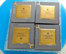 Lot of 4x Motorola MC68020RC16E CPUs | PGA-132 16MHz 32-Bit | NOS Gold
