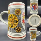 Original King 8 Dusseldorf Coat of Arms Beer Stein W. Germany - Stoneware 404