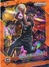 2025 Panini Prizm WNBA Orange Ice NO. 47 Rayah Marshall, Connecticut Sun