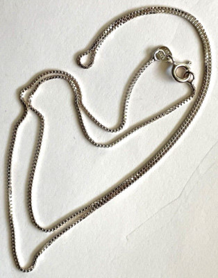 Vintage STERLINGSILBER Halskette Kette MARKIERT ITALIEN Herstellermarke 19'' 925 3,9gr