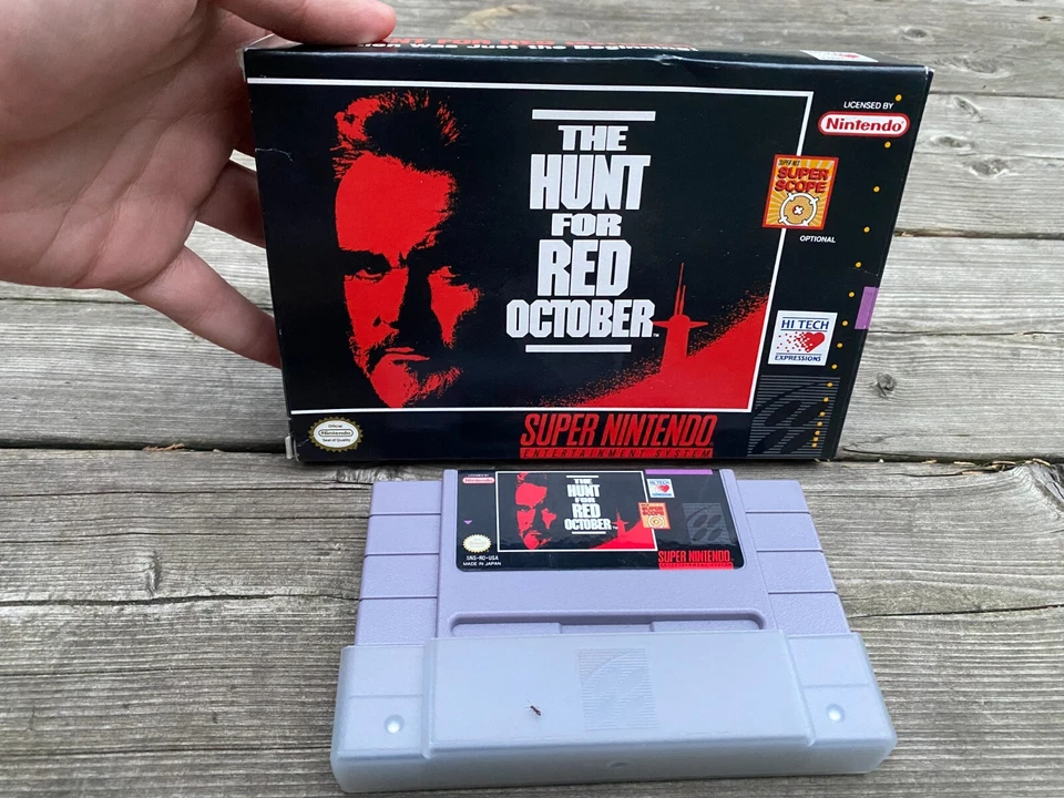 The Hunt for Red October (Super Nintendo SNES, 1993) Complete - MINT BOX - Image 2 of 4