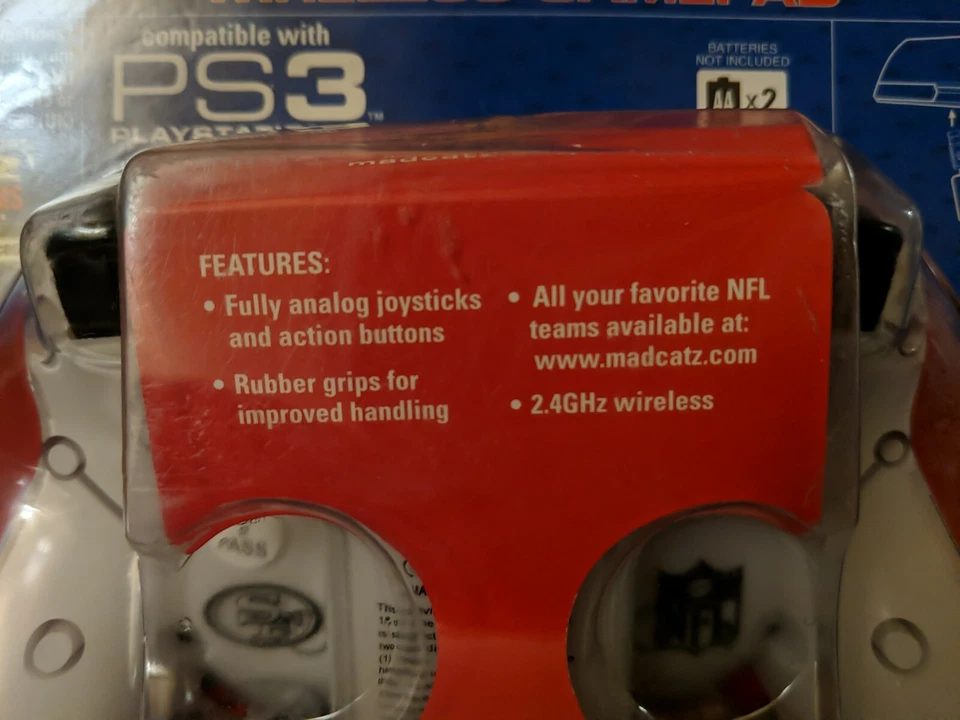 Mad Catz San Francisco 49ers NFL PlayStation 3 PS3 Wireless Controller - Image 4 of 4