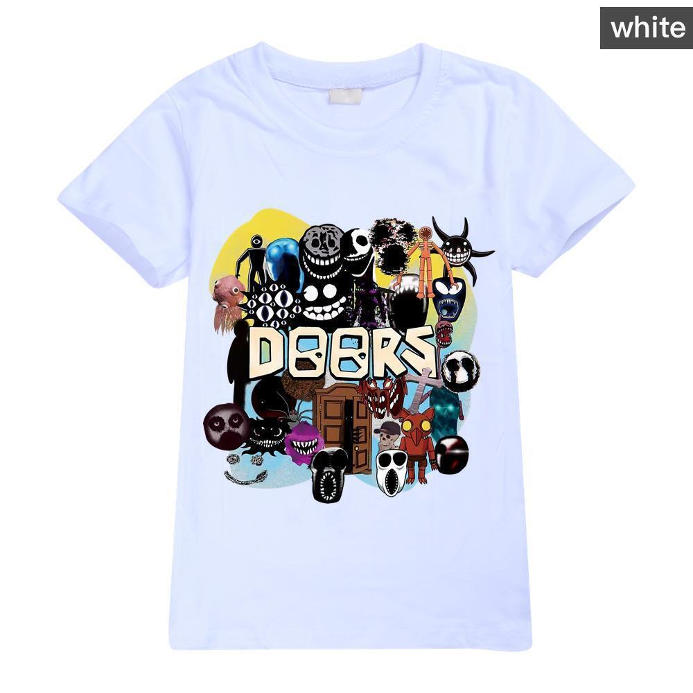 Kids Boys Roblox Print T-shirt Summer Casual Short Sleeve Crew Neck Tee  Tops