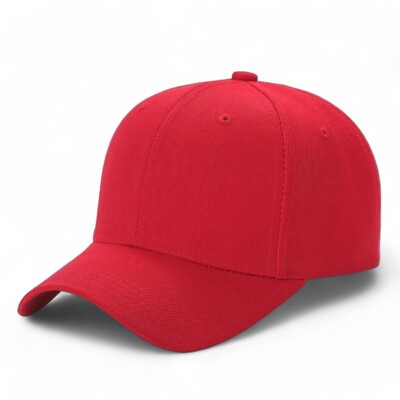 Baseball Cap Adjustable Plain Blank Solid Ball Hat Men Women Visor Caps Lot