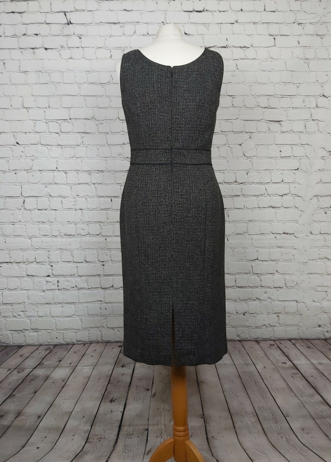 HOBBS Tweed Effect Fitted Pencil Dress Work Office Se… Gem