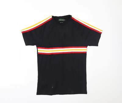 Urban Threads Herren T-Shirt schwarz Baumwollmischung Größe XS