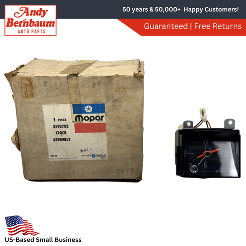 1974-1978 Chrysler Newport New Yorker C-Body Instrument Panel Clock 3592702 NOS - Picture 1 of 13