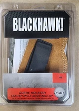 BLACKHAWK Glock 17 Ruger SR9 IWB RH SUEDE LEATHER ISP HOLSTER ANGLE ADJUSTABLE