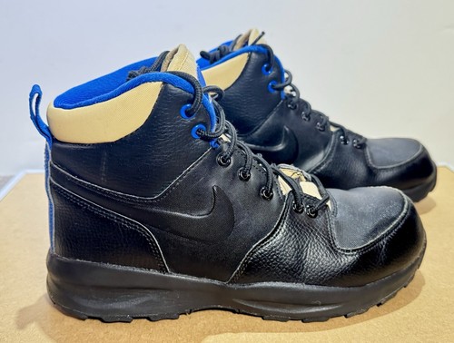 Nike Manoa Boots High Black Royal Blue size 6.5Y - Picture 2 of 9