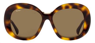Max Mara Edna Sunglasses MM0087 52E Dark Havana 55mm | eBay