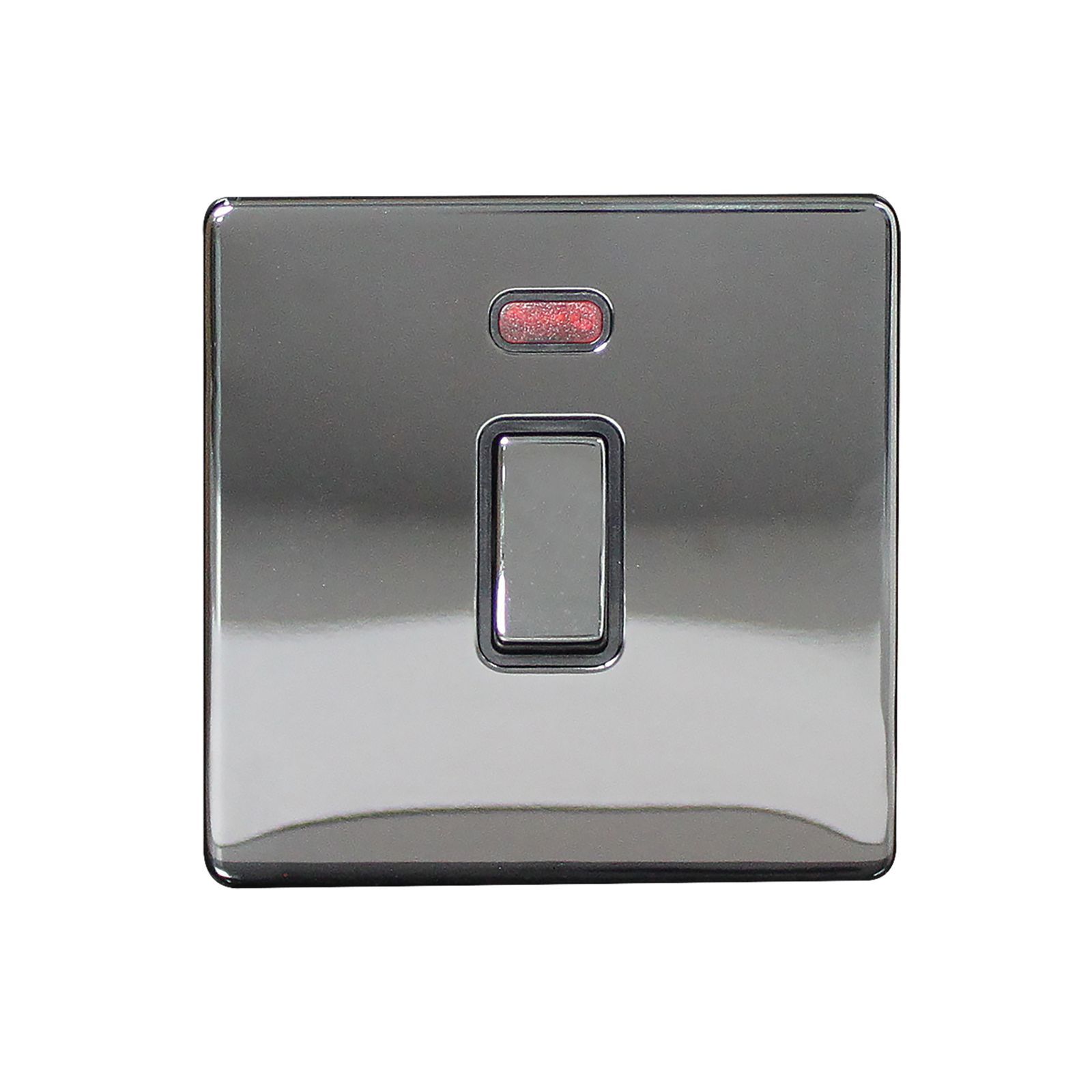 Arlec 9171GBBN Screwless 20Amp Double Pole Switch with Neon - Black Nickel