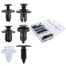 100pcs 6 Size Auto Car Trim Board Retainer Fender Bumper Clips Fastener w/ Case