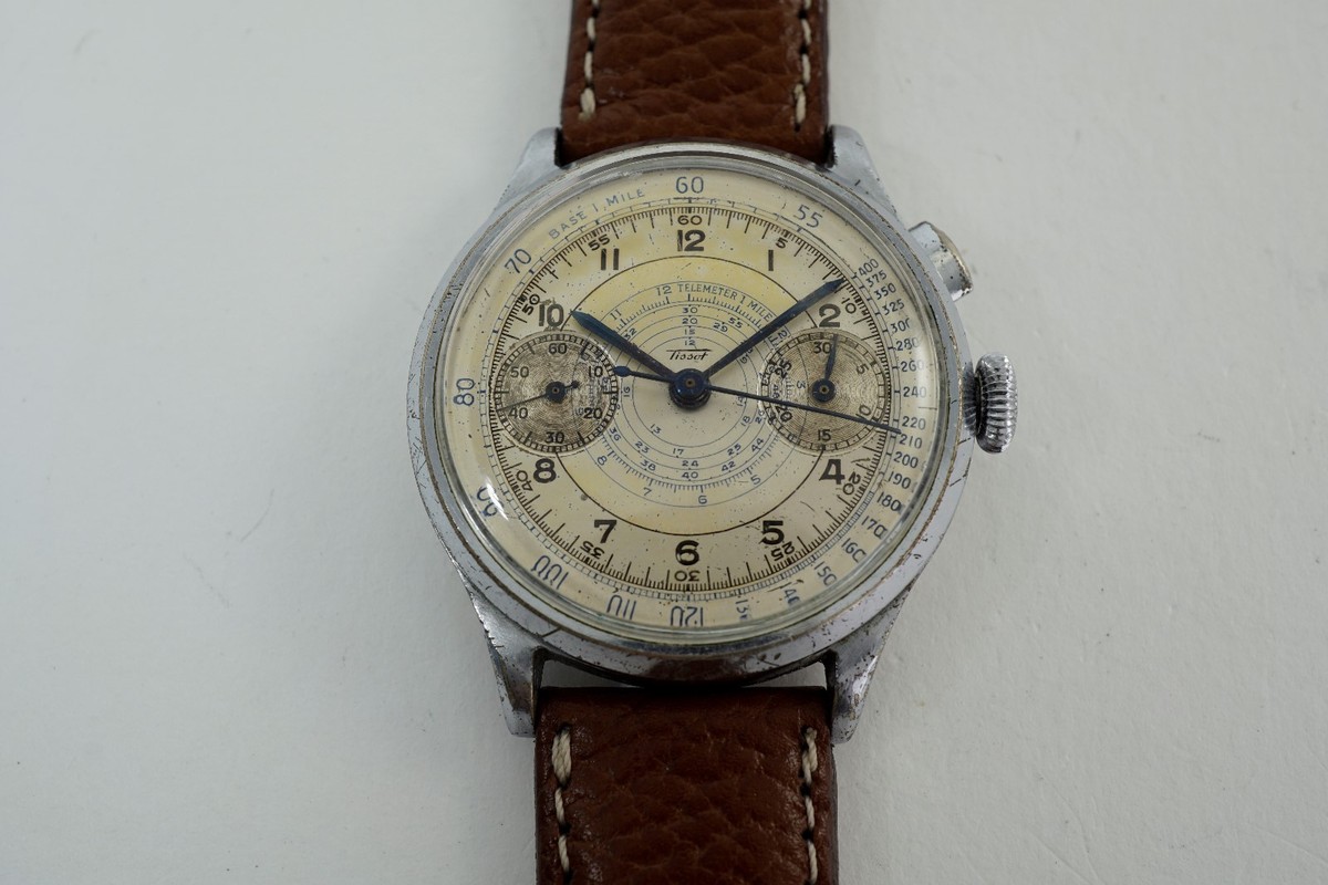 TISSOT SINGLE BUTTON MONO PUSHER CHRONOGRAPH CHT15 ORIGINAL DIAL