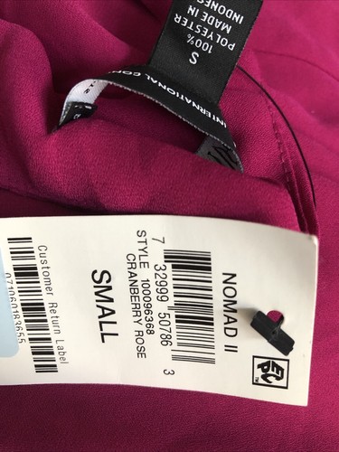 Inc International Concepts S NWT Shirt Pullover Short Sleeve Cranberry Rose $40 - Picture 3 of 7