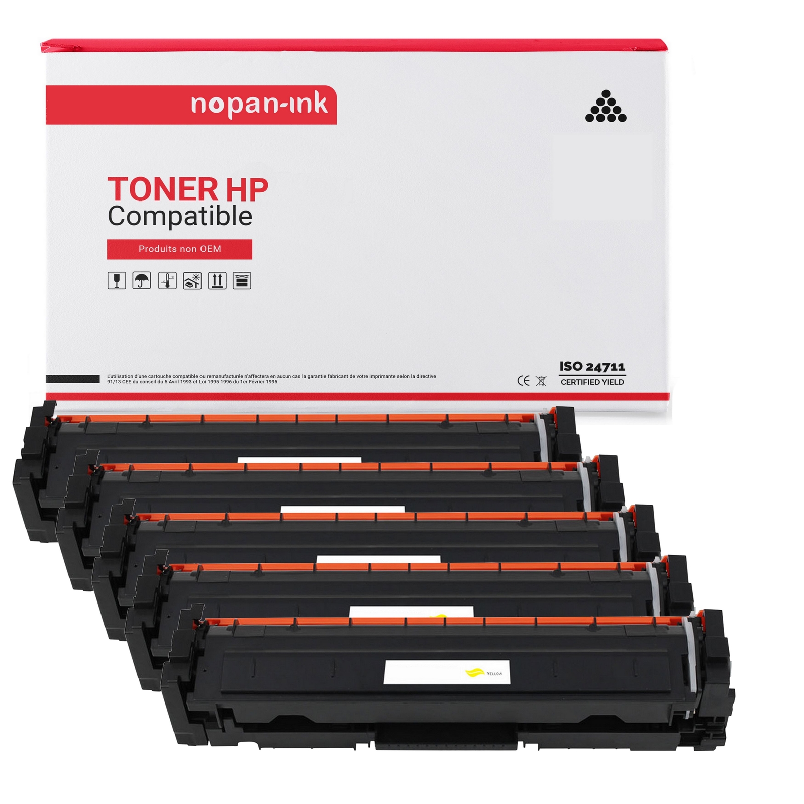 Toner HP CF410A CF411A pack de 5 pour l'impression de rapports au bureau au quotidien